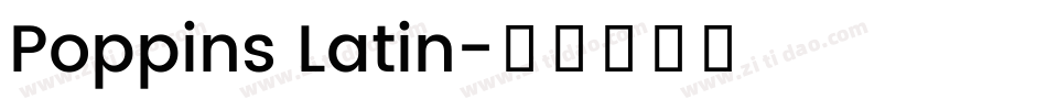 Poppins Latin字体转换